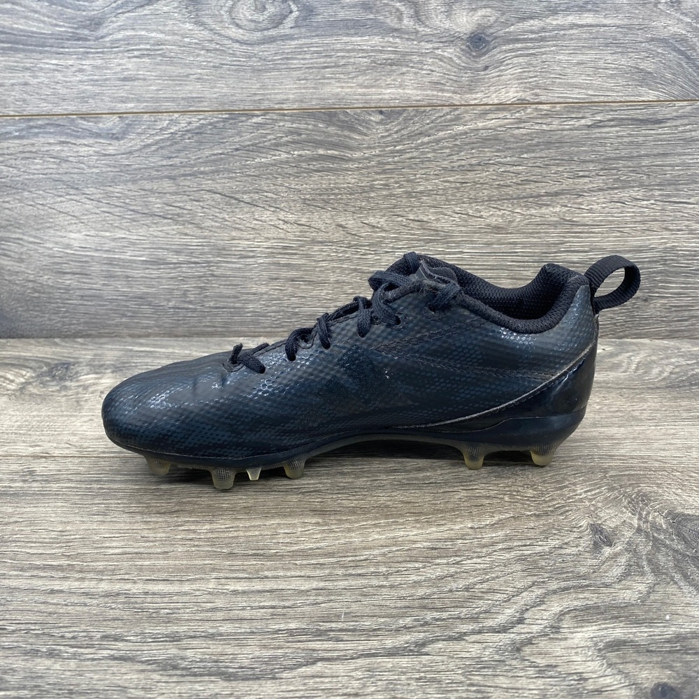 adidas Adizero Football Cleats Kids Size 1.5 Black Textured Low Top ID1458 - Picture 4 of 9